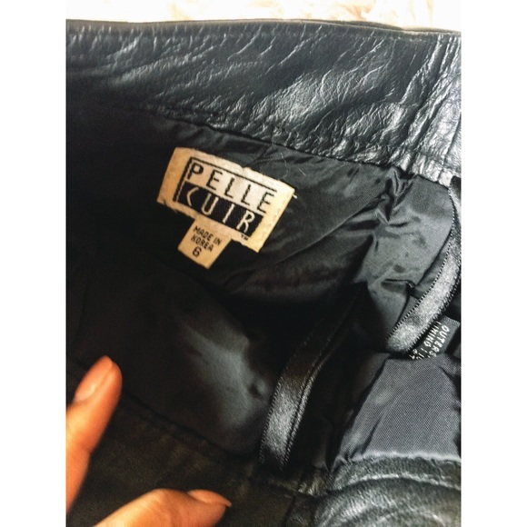 Vintage Pelle Cuir Leather Skirt 🖤 - Picture 4 of 4